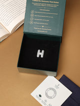 Silver Initial H Slider Pendant