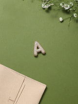 Gold Initial A Slider Pendant