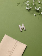 Gold Initial M Slider Pendant
