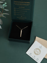 Gold Sparkle Spike Pendant Necklace - TOSSIDO