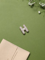Gold Initial H Slider Pendant
