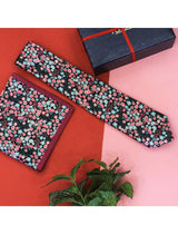 Floral Printed Necktie & Pocket Square Set - TOSSIDO