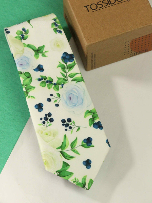 Flowery Bloom Necktie - TOSSIDO