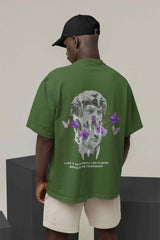 Fluttering Friendship: Butterfly and Flower Oversized Tee - TOSSIDO