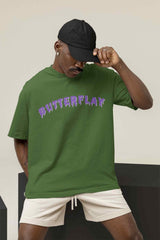 Fluttering Friendship: Butterfly and Flower Oversized Tee - TOSSIDO