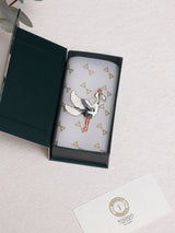 Flying Crane Pearl Brooch - TOSSIDO