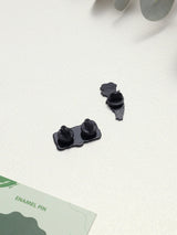 Focus on the Good & Skeleton Rose Enamel Pin Set of 2 - TOSSIDO