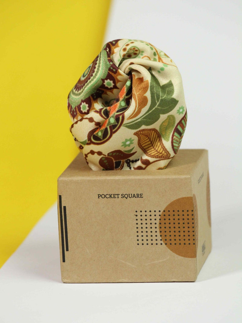 Folkloric Pocket Square - TOSSIDO
