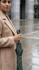 Forest Green Solid Capsule Umbrella - TOSSIDO