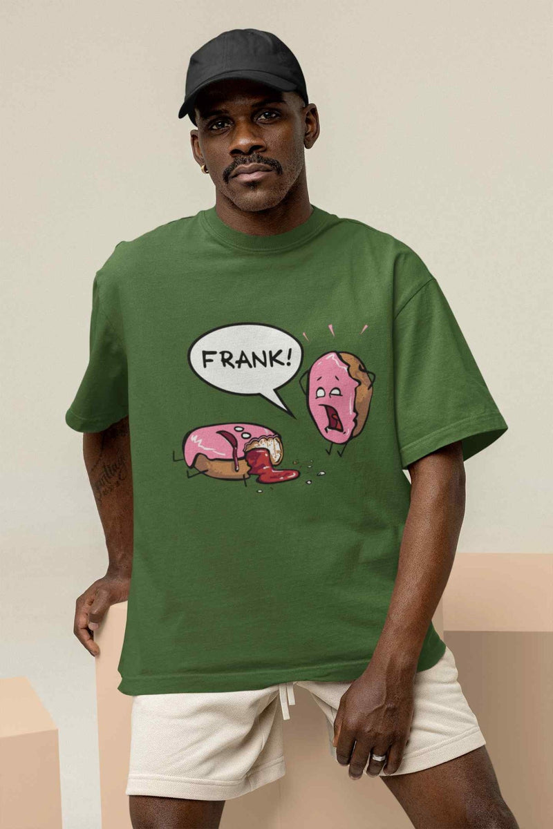 Frank's Final Bite: The End of a Delicious Era Oversized Tee - TOSSIDO