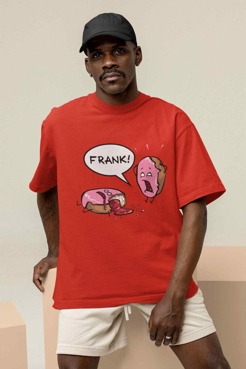 Frank's Final Bite: The End of a Delicious Era Oversized Tee - TOSSIDO