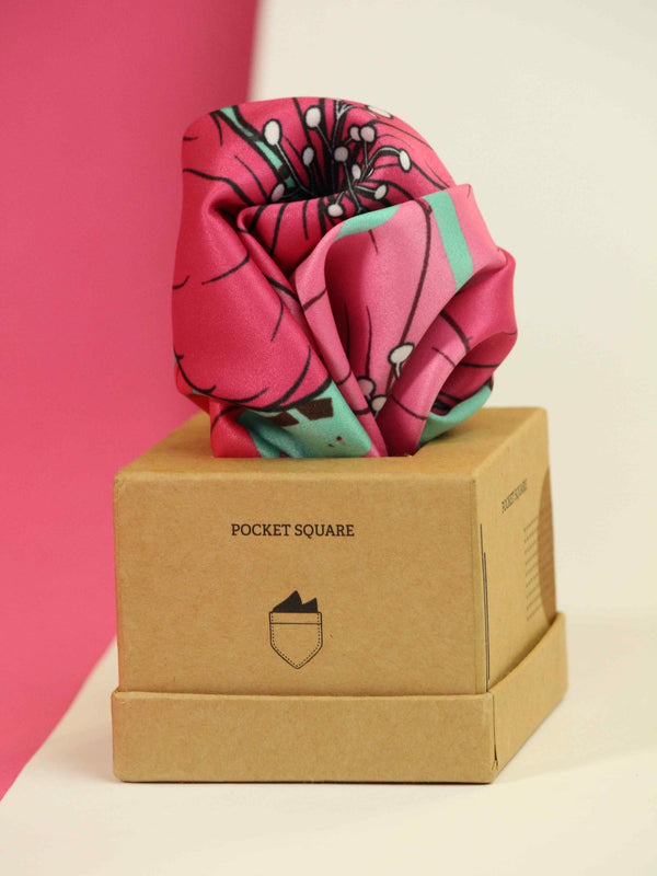 Fuchsia Pocket Square - TOSSIDO