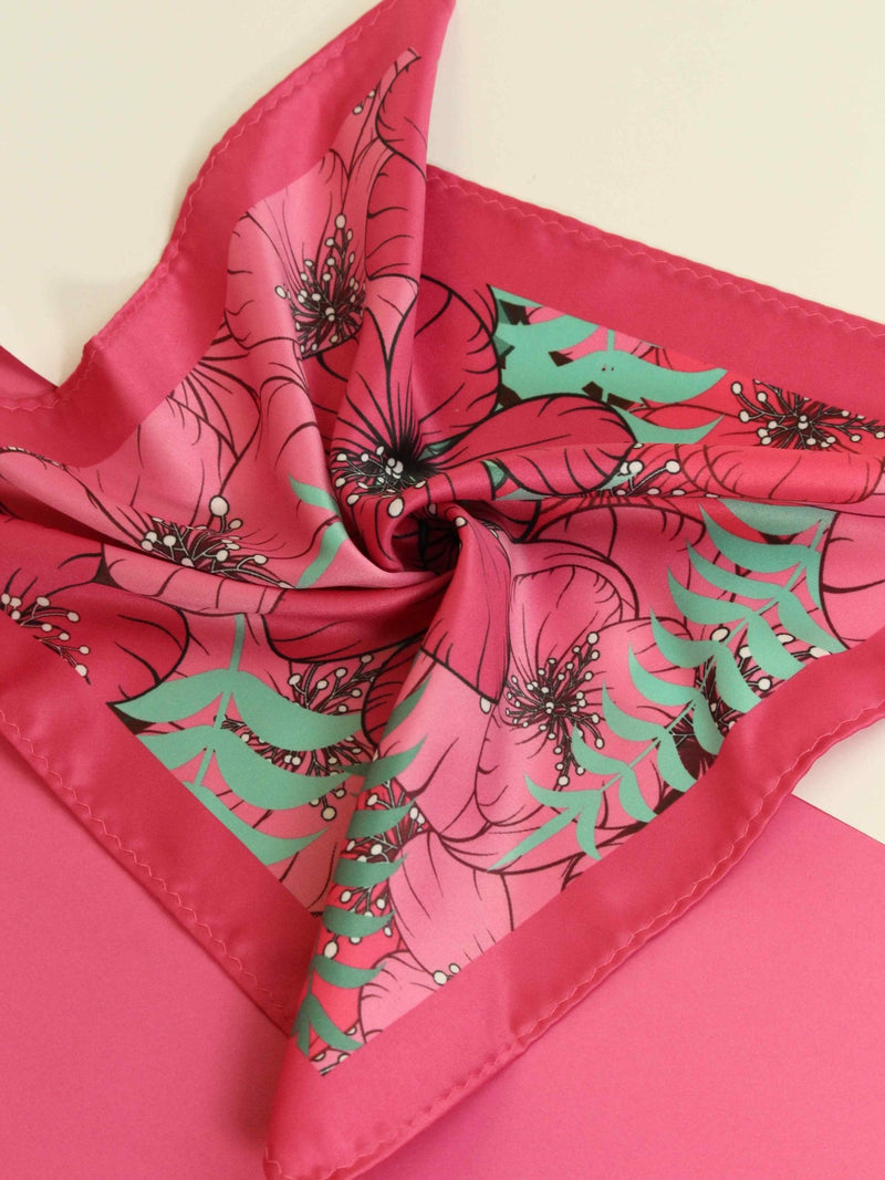 Fuchsia Pocket Square - TOSSIDO