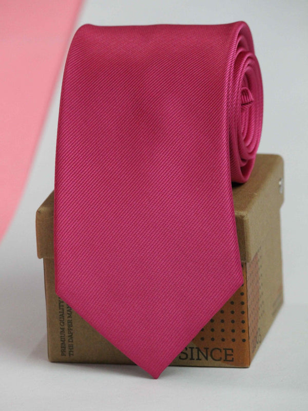 Fuchsia Solid Necktie - TOSSIDO