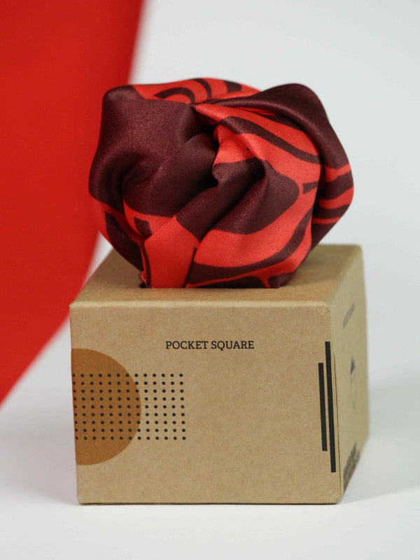 Garnet Pocket Square - TOSSIDO