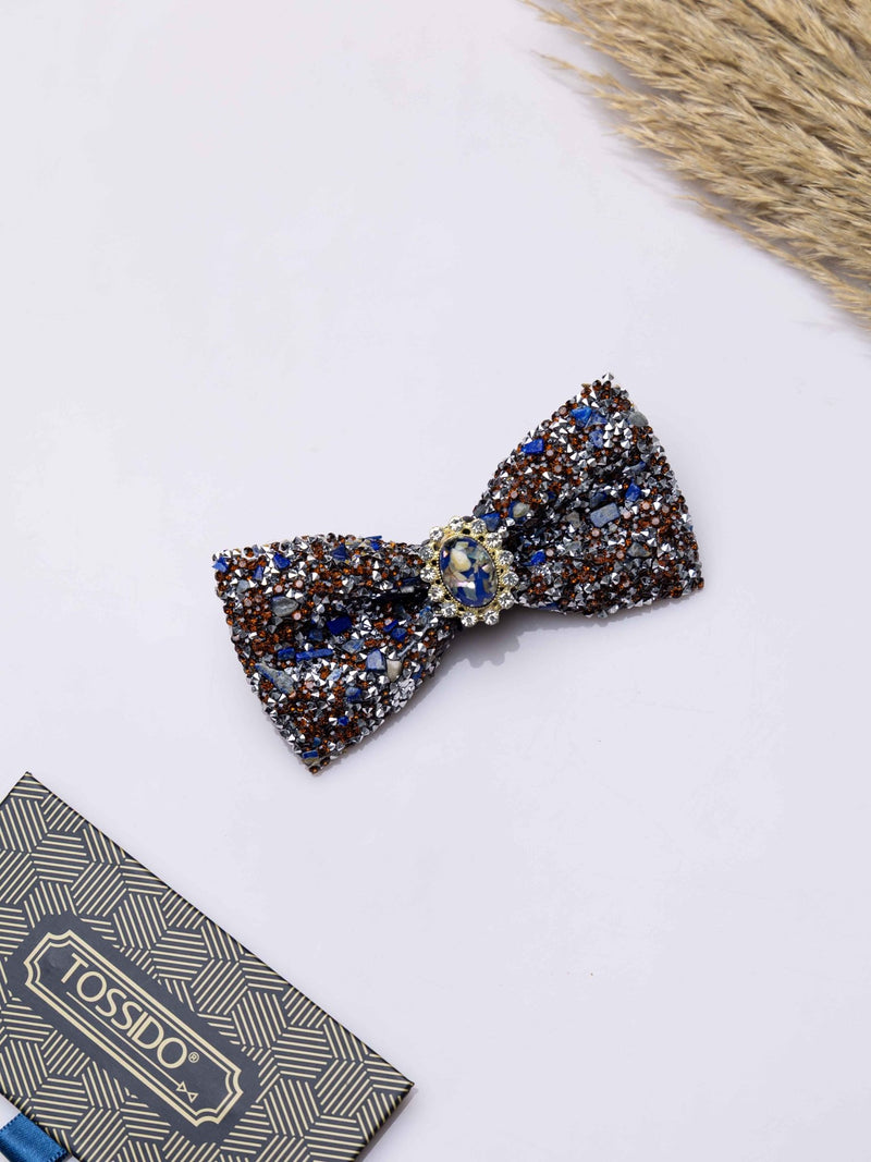 Gemstone Bowtie Brooch - TOSSIDO