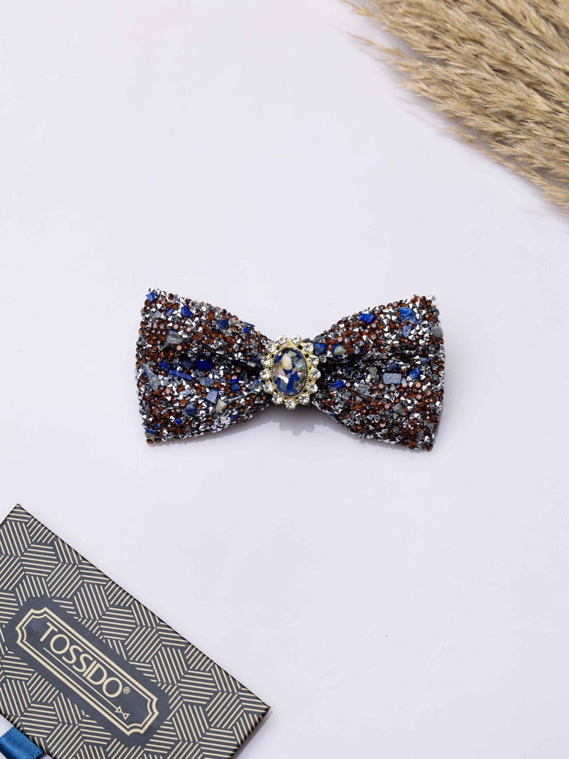 Gemstone Bowtie Brooch - TOSSIDO