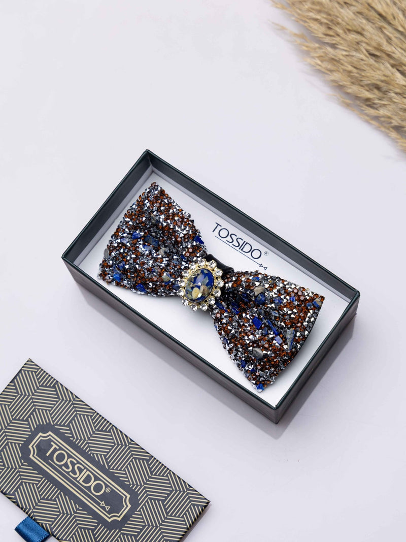 Gemstone Bowtie Brooch - TOSSIDO