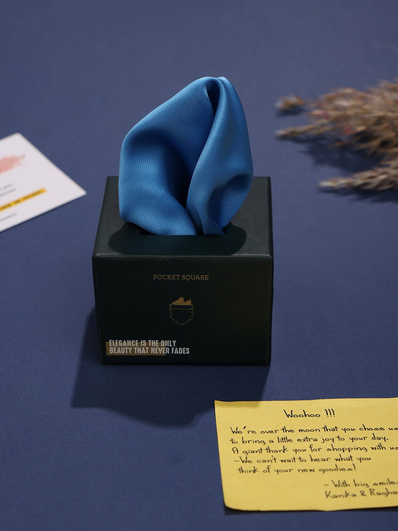 Glossy Water Pocket Square - TOSSIDO