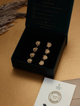 Gold Ammonite Shell Drop Earrings - TOSSIDO