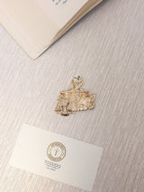 Gold & Black Lawyer Brooch