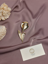Gold Calla Lily Brooch - TOSSIDO