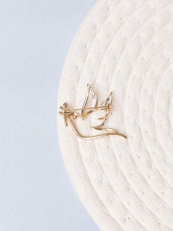 Gold Dove Brooch - TOSSIDO