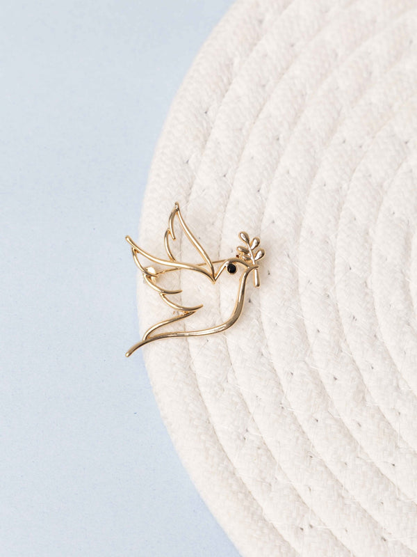 Gold Dove Brooch - TOSSIDO