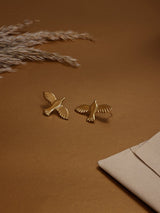 Gold Dove Stud Earrings - TOSSIDO