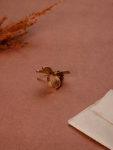 Gold Dragonfly Adjustable Ring