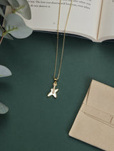 Gold Electric Guitar Pendant Necklace - TOSSIDO