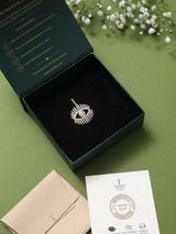 Gold Evil Eye Lash Pendant