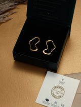 Gold Freeform Wave Earrings - TOSSIDO