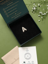 Gold Initial A Slider Pendant - TOSSIDO