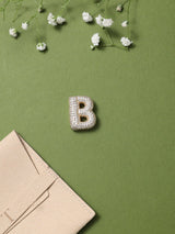 Gold Initial B Slider Pendant - TOSSIDO