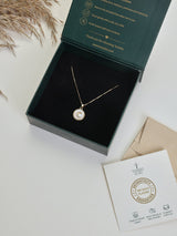 Gold Initial C Pendant Necklace - TOSSIDO