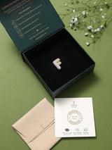 Gold Initial F Slider Pendant - TOSSIDO