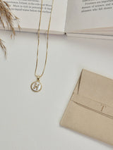 Gold Initial H Pendant Necklace - TOSSIDO