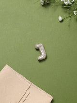 Gold Initial J Slider Pendant - TOSSIDO