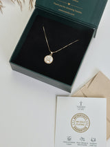 Gold Initial M Pendant Necklace
