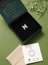 Gold Initial M Slider Pendant - TOSSIDO