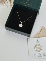 Gold Initial O Pendant Necklace