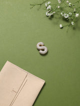 Gold Initial S Slider Pendant - TOSSIDO