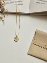 Gold Initial T Pendant Necklace - TOSSIDO