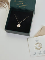 Gold Initial U Pendant Necklace - TOSSIDO