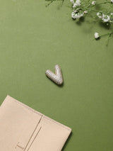 Gold Initial V Slider Pendant - TOSSIDO