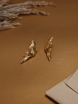 Gold Molten Wing Earrings - TOSSIDO