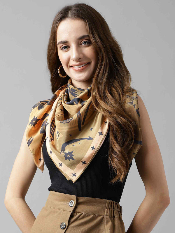 Gold Novelty Scarf & Scarf Bag Set - TOSSIDO
