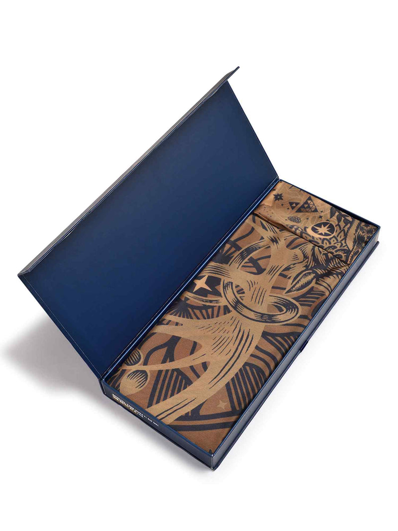 Gold Novelty Scarf & Scarf Bag Set - TOSSIDO