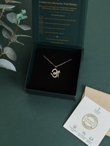 Gold Om Pendant Necklace - TOSSIDO